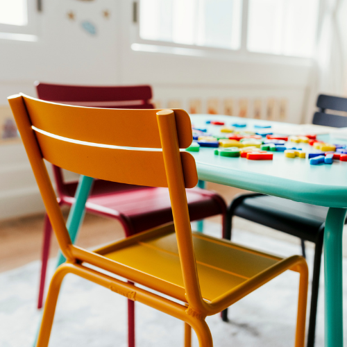 childcare environment, room with toys, desk and chair that need to be clean and sanitise