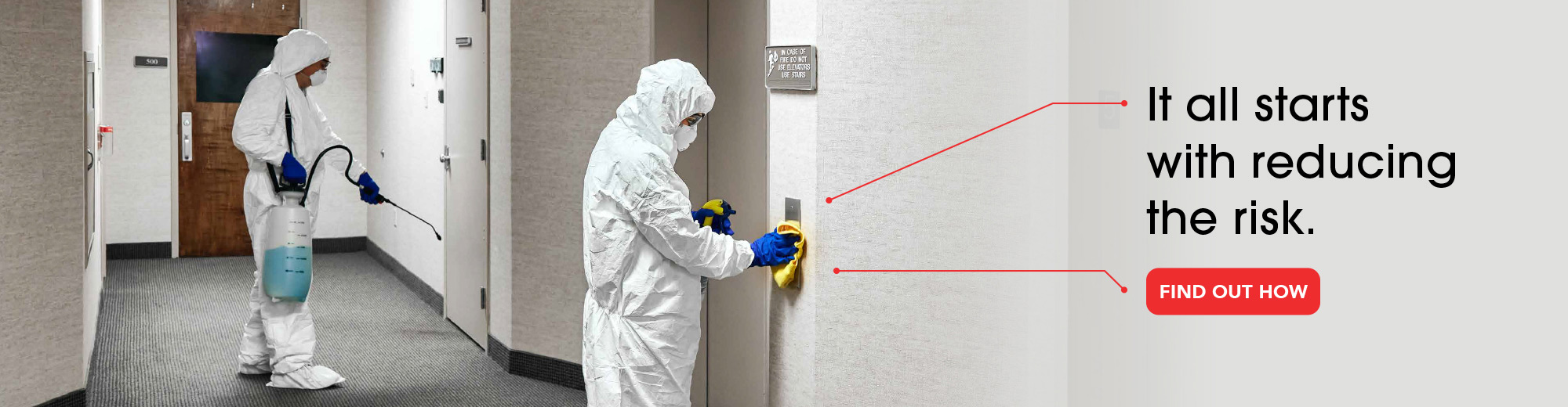 AMC cleaners disinfecting surfaces to reduce the risk of cross contamination during pre-emptive surface disinfection
