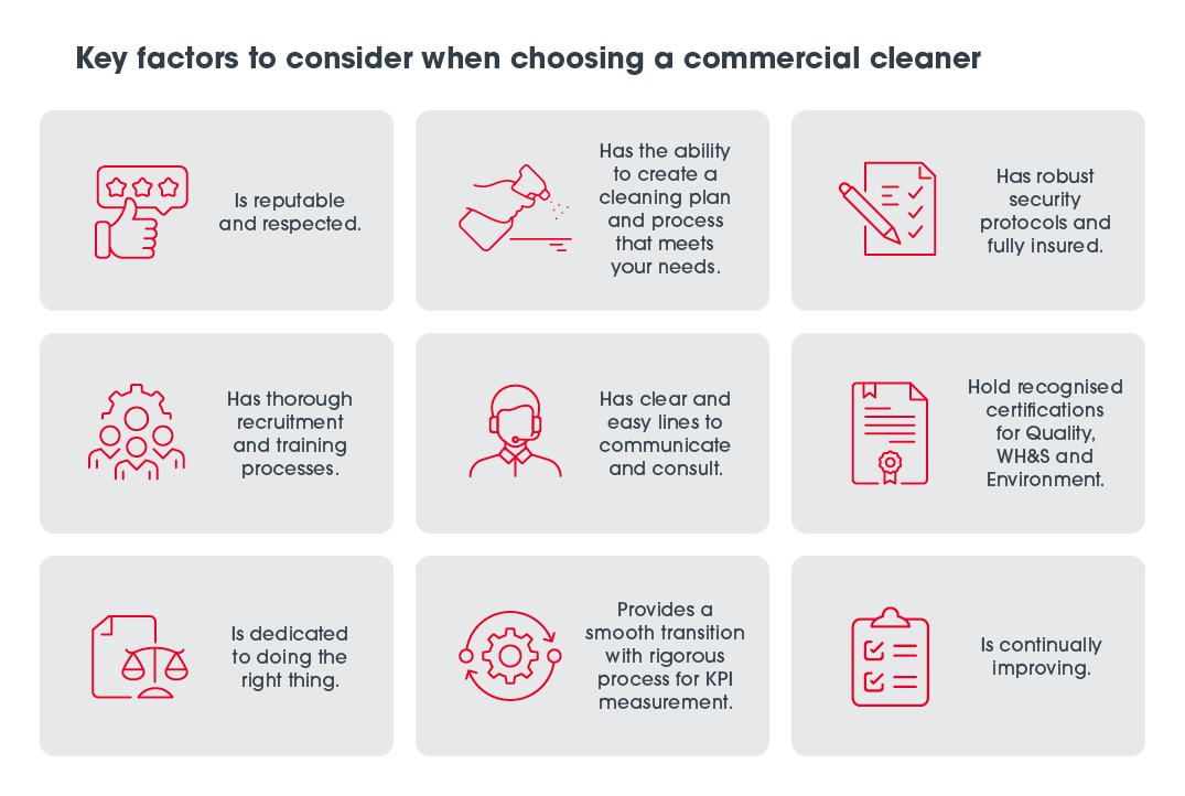 commercial cleaning company selection